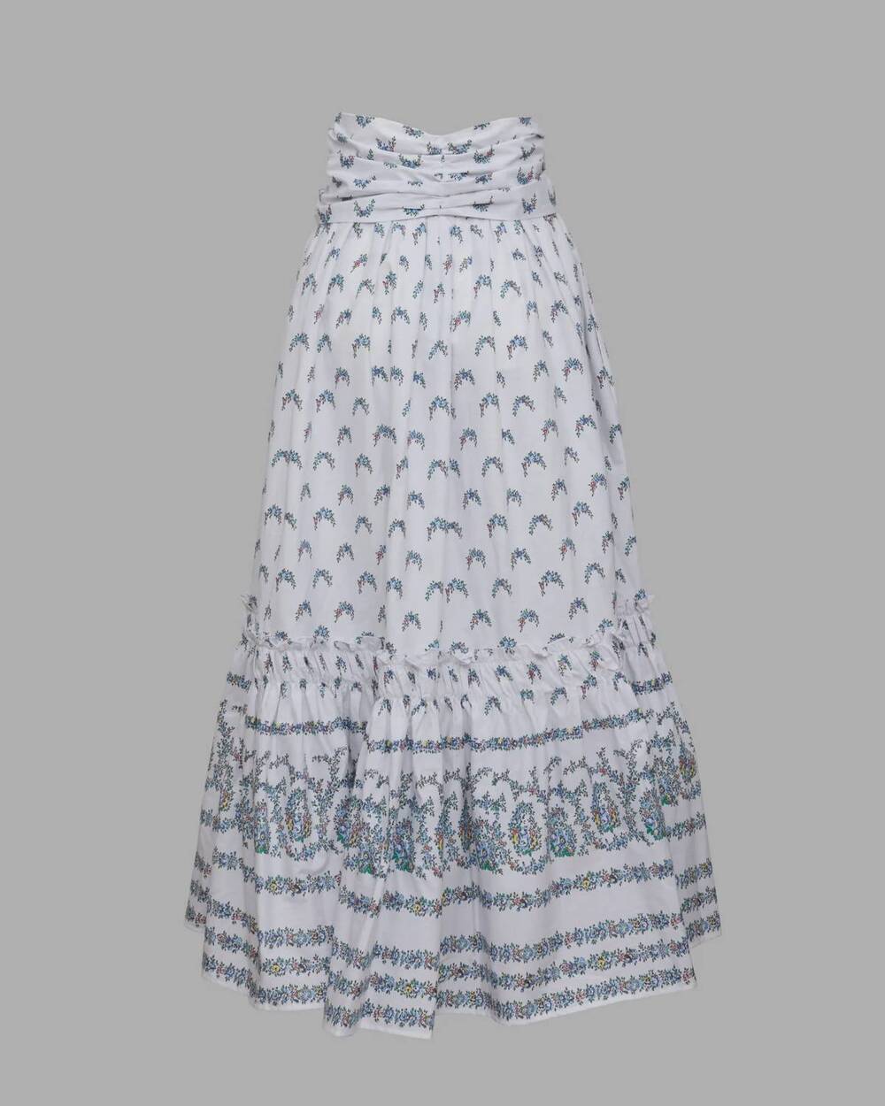 NEW LORETTA CAPONI women's giustina skirt in flowers luminaria